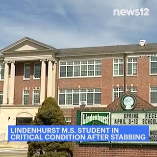 JUST IN: A 13-year-old #Lindenhurst Middle School student remains in critical condition after police say he was stabbed by a 12-year-old classmate - #longisland