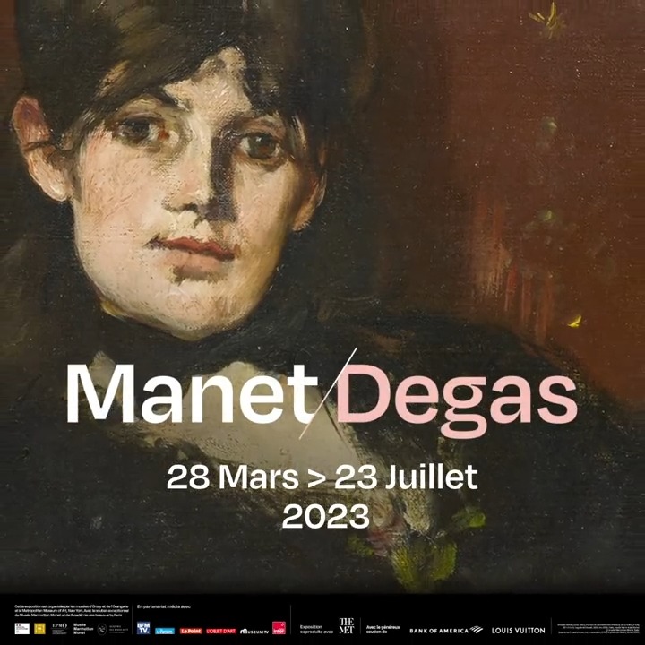 Aujourd'hui, ouverture de l'exposition #ManetDegas ! Regards croisés sur deux géants du XIXe siècle, à découvrir jusqu'au 23 juillet. Réservation fortement recommandée. 👉