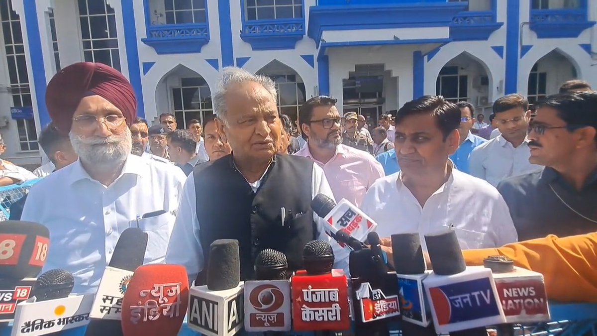 Talked to media at Jodhpur airport | March 28