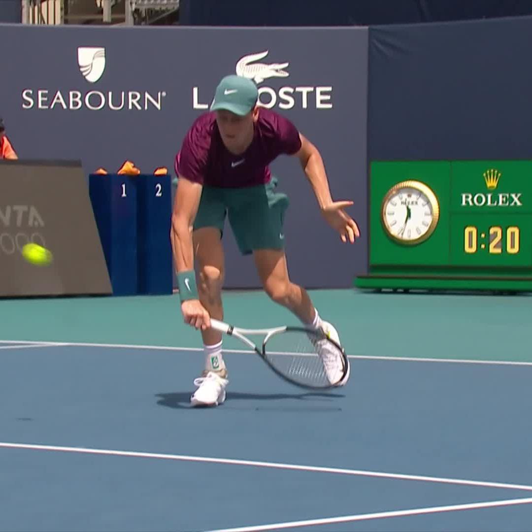 SINNER ON FIRE 🔥 Jannik Sinner #MiamiOpen