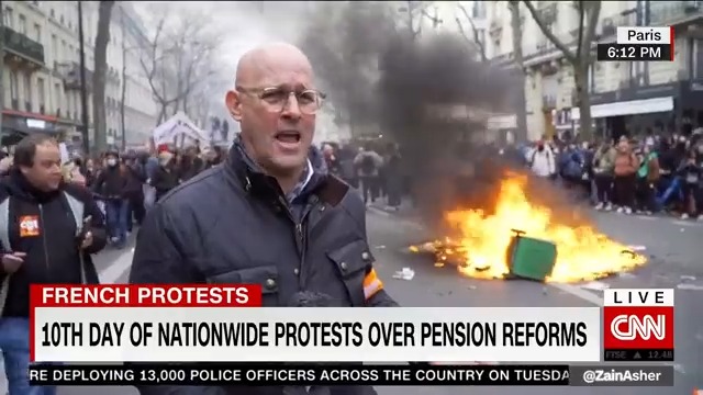 France is seeing a 10th day of nationwide demonstrations against President Emmanuel Macron’s pension reforms
