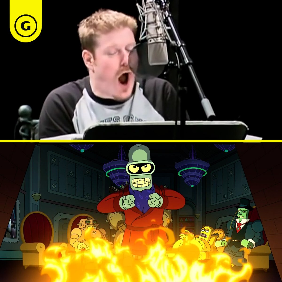 Voice acting legend, John DiMaggio made his debut as Futurama's Bender 24 years ago today! Let's go behind the voice of his most iconic roles! 🔊