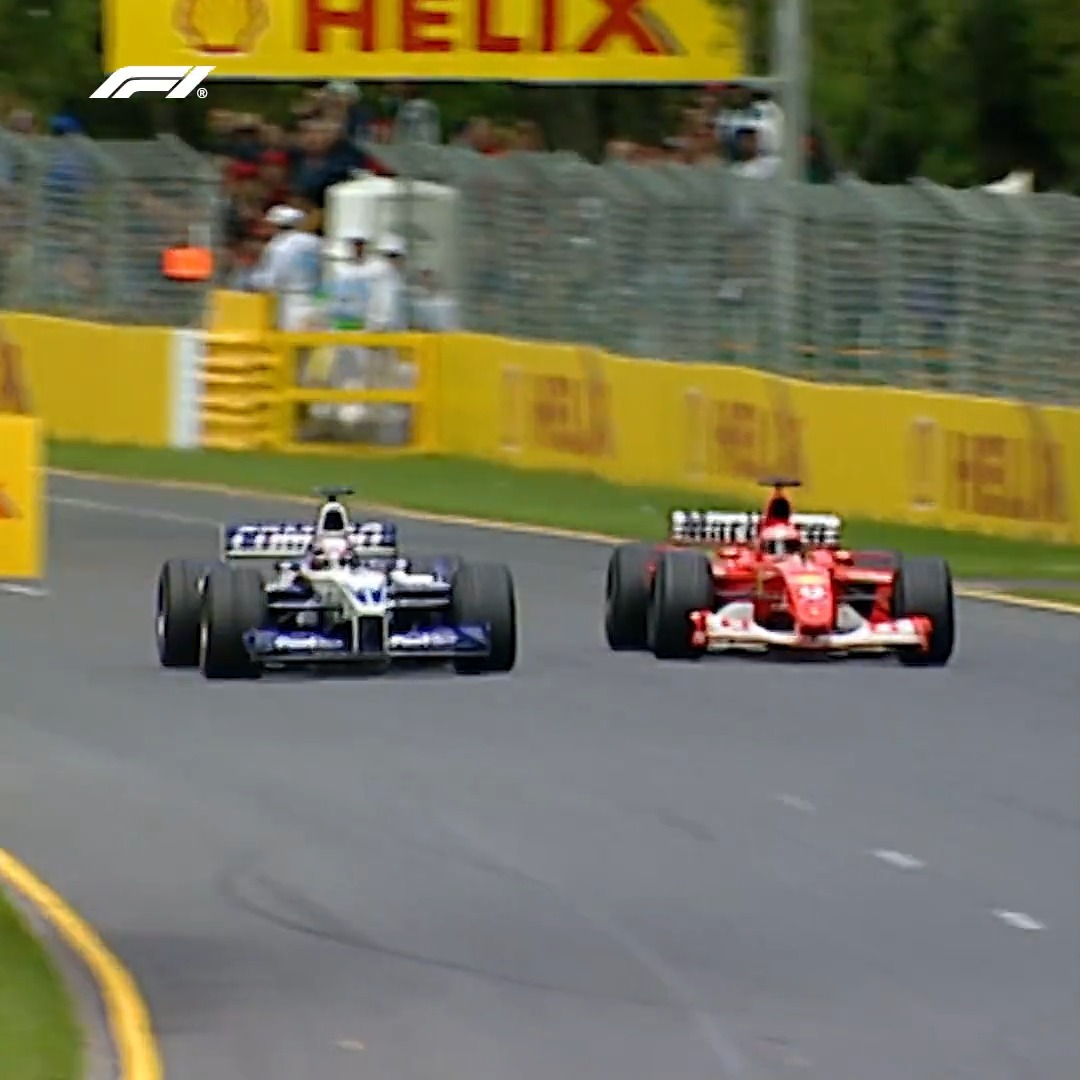 Schumacher ⚔️ Montoya What a great battle from 2002! 👏 #AusGP #F1