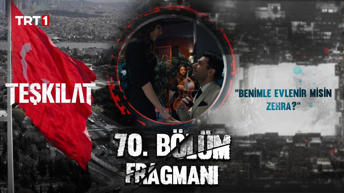 “Benimle evlenir misin Zehra?” 70. Bölüm Fragmanı 🔥 #Teşkilat yeni bölümüyle pazar 20.00’de TRT 1’de!