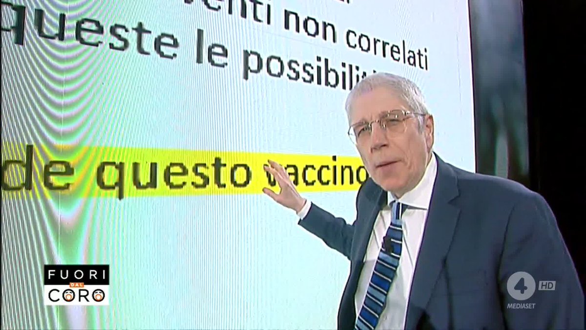 "Non si usa il vaccino per salvare le persone, si usano le persone per salvare il vaccino" Mario Giordano a #Fuoridalcoro