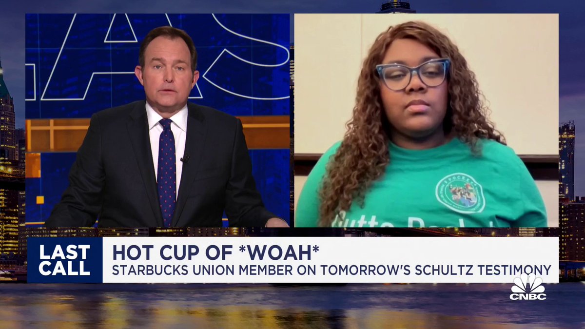 "Howard Schultz claims he knows what we're going through...while he continues to make our lives hard when they don't have to be," says Starbucks Workers United member Nabretta Hardin ahead of Schultz's appearance before Congress.