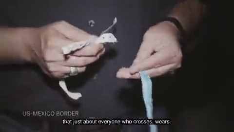 It was astonishing to see that Alejandro Mayorkas did not know what these wristbands are. These are the modern day leg irons of children being sold into slavery. When you go to the border, you see thousands of these wristbands.