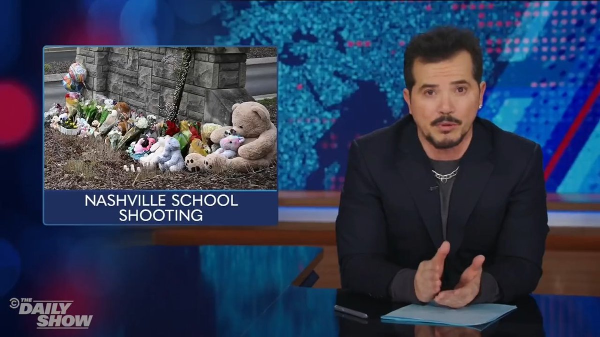 If going to school in America feels like fighting in WWII, that should be a sign that things are seriously f***ed up right now. John Leguizamo