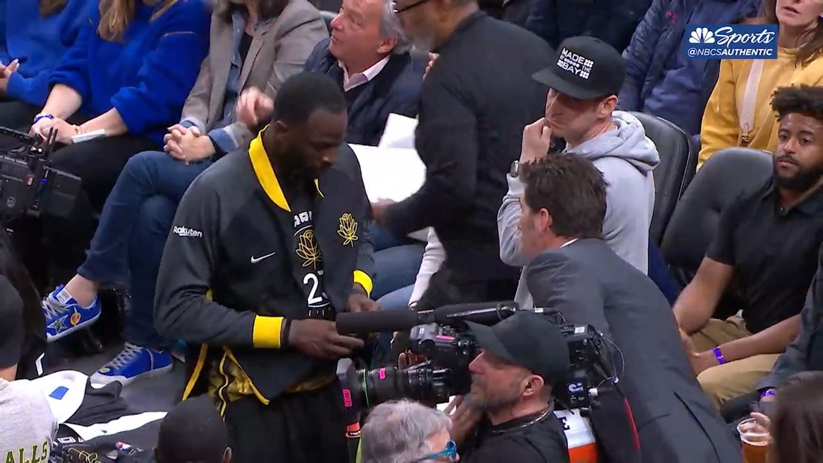 Bob Myers walked over to calm down Draymond after the Warriors didn’t review a charge call