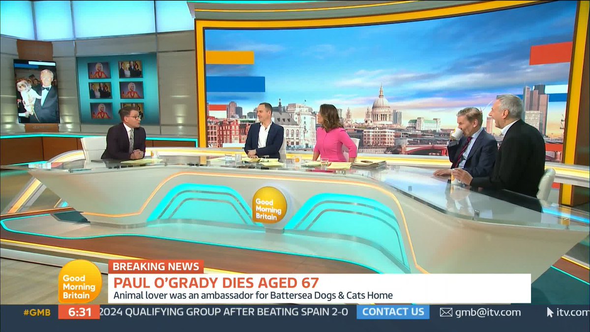 'He was so funny, present and loving.' Susanna Reid, Martin Lewis, Richard Arnold, Andrew Pierce and Kevin Maguire pay tribute to Paul O'Grady and discuss the much-loved presenter's legacy.