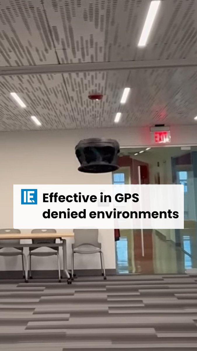 The Dronut can safely fly where no other drone has ever flown before thanks to its small form, which can fit in the palm of your hand, and lack of exposed propellers. #engineering
