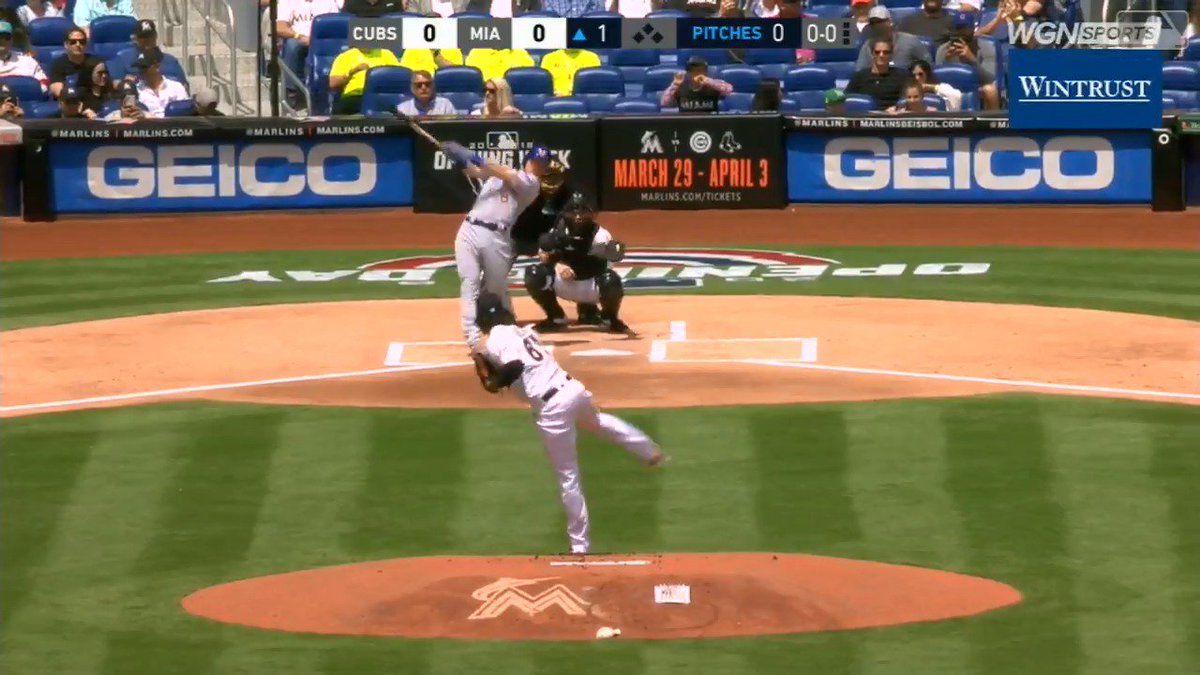 5 years ago today, Ian Happ led off the #Cubs 2018 season with a Home Run on Opening Day 🙌🏼 Ian Happ