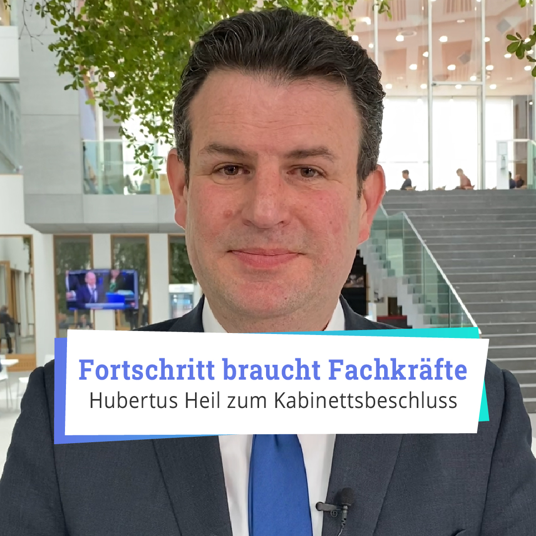 BM Hubertus Heil sagt: “Heute ist ein guter Tag für Fachkräftesicherung” - denn das Kabinett hat das Gesetz zur Stärkung der Aus- und #Weiterbildung und das neue Fachkräfteeinwanderungsgesetz auf den Weg gebracht. Mehr: