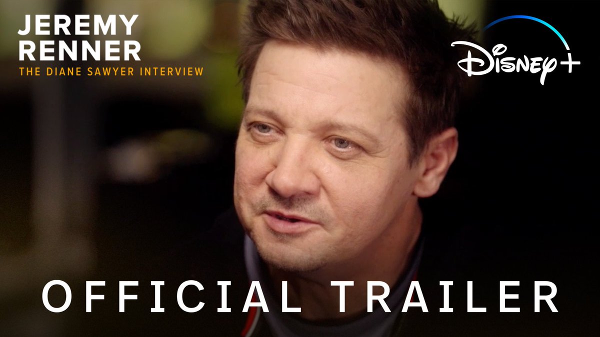 Jeremy Renner will give his first interview since the snowplow accident with Diane Sawyer titled ‘A STORY OF TERROR, SURVIVAL AND TRIUMPH’. The special will release on April 7 on Disney+