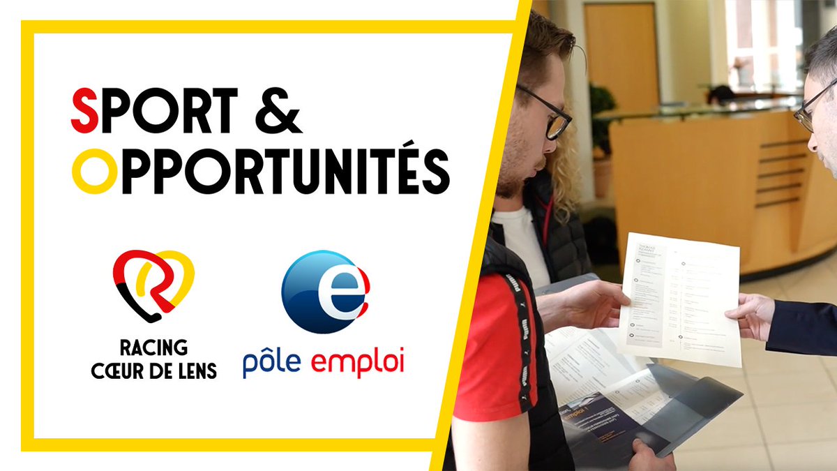 S'employer pour l'emploi 💼 En lien avec @pole_emploi, le #RacingCoeurDeLens a accueilli 12 demandeurs d’emploi dans le cadre de « Sport et Opportunités ». Au programme : échanges avec Groupe Lempereur 💬 et ateliers ⚽️. 👉 #JouonsLaCollectif