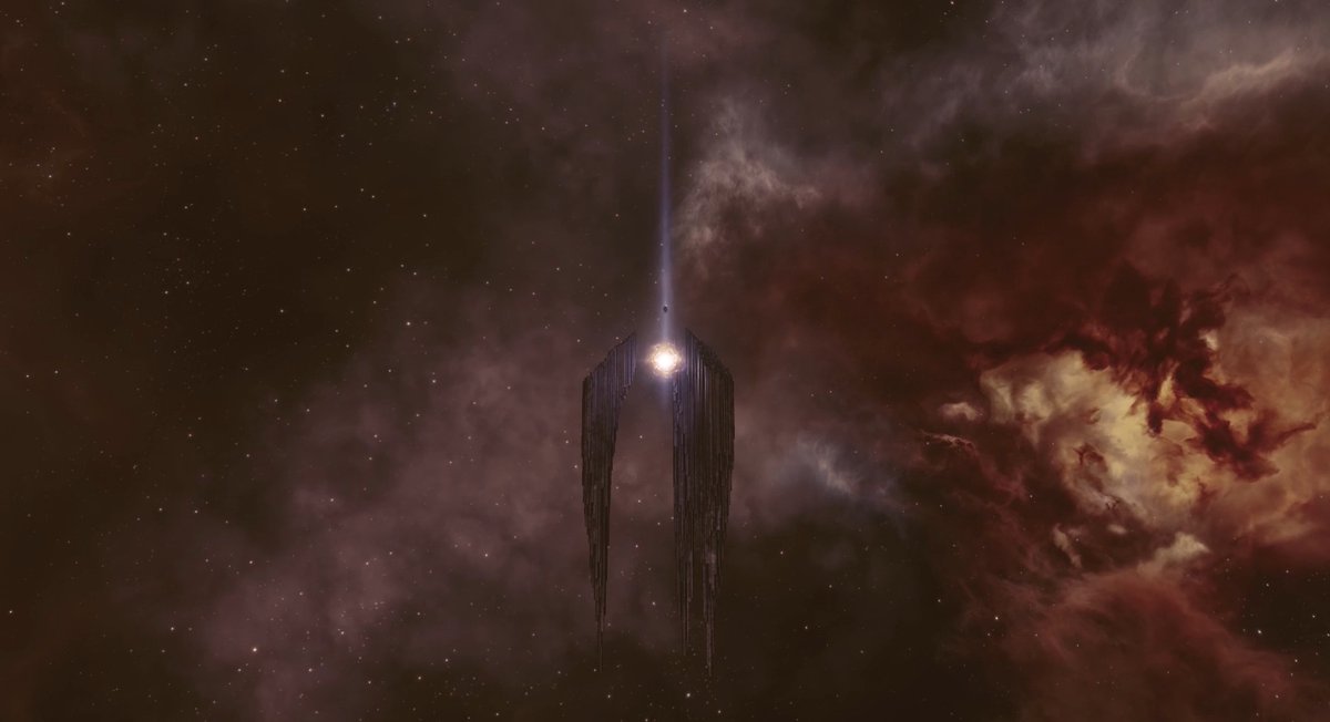 This memorial to Fallen Capsuleers is the centerpiece of the cemetery originally established in orbit of the moon of Molea II by capsuleers of the EVE Cemetery corporation. To all of our capsuleers who have ventured onwards, Fly safe #EVEOnline