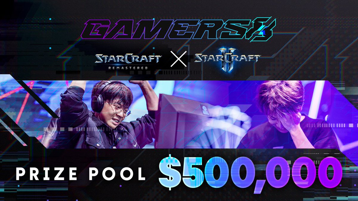 Make some room for THE REAL OGs of esports! This August StarCraft: Remastered and StarCraft 2 will be featured on #Gamers8 with a combined prize pool of $500,000! Stay tuned for more information! This should be good! 😎