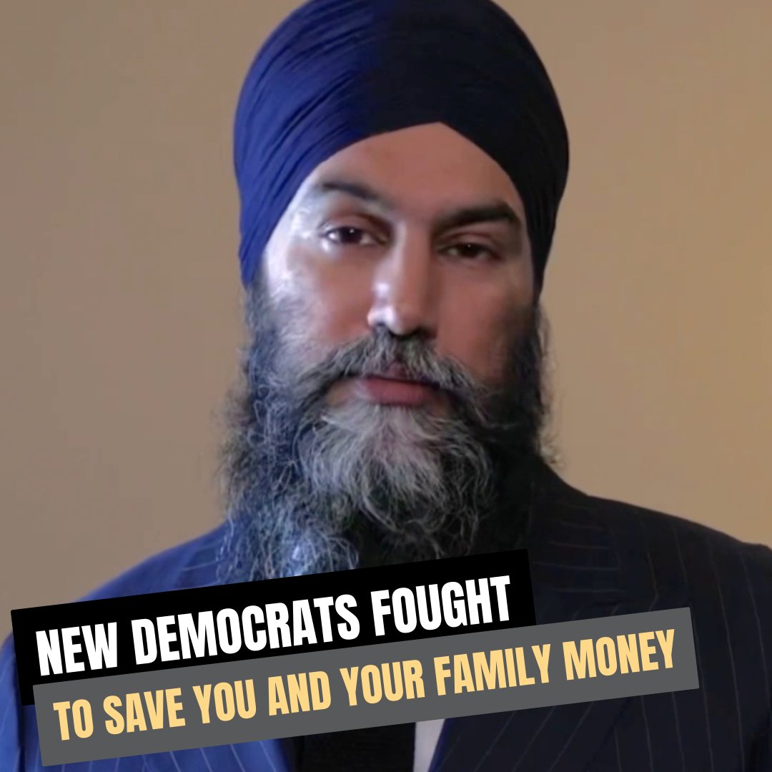 When I say I'm going to fight for you – I mean it. This week's budget shows that when New Democrats use our power, we get real things done for people. We've saved many families up to $1700 a year. But I'm not done. I'll keep fighting to tip the scales in your favour.