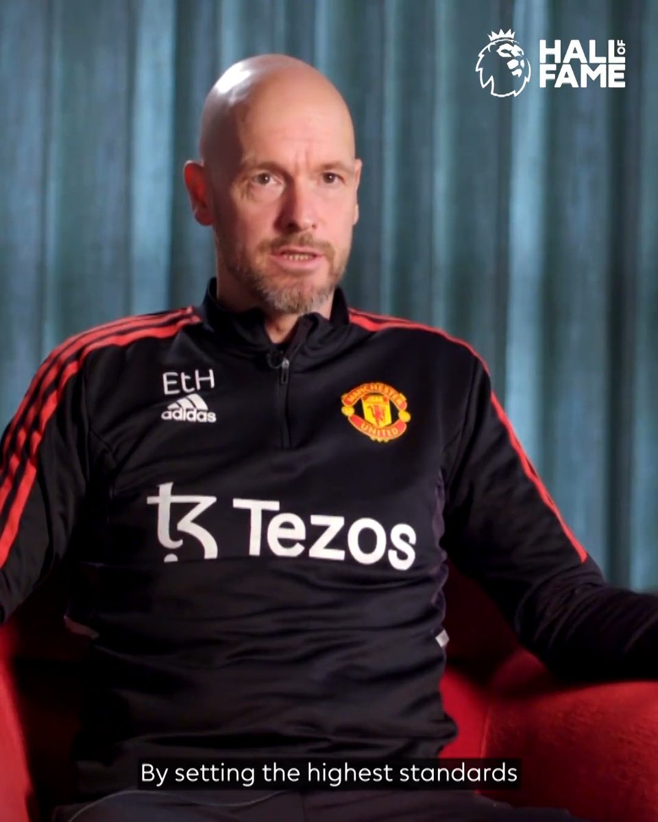 “Manchester United is Sir Alex Ferguson.” Erik ten Hag’s tribute to Manchester United’s greatest manager. #PLHallOfFame