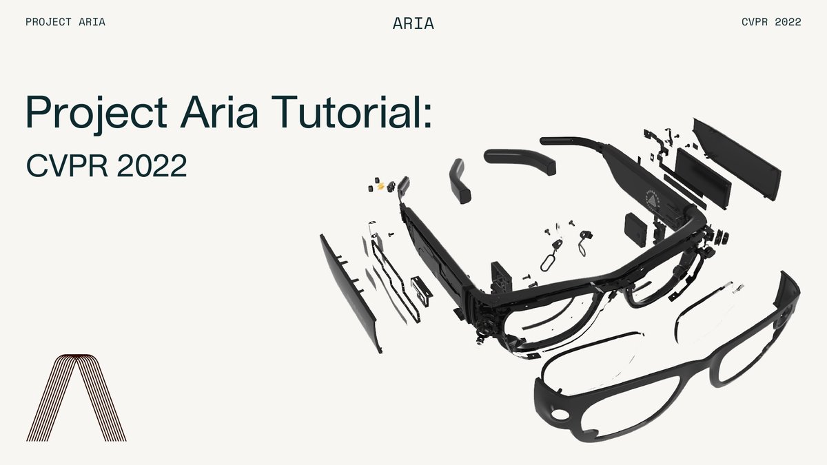 Project Aria is a research program helping Meta unlock new possibilities of how we connect with and experience the world through AR and AI. 📺Watch the full tutorial from #CVPR2022 to learn how Project Aria will advance machine perception and AI research: