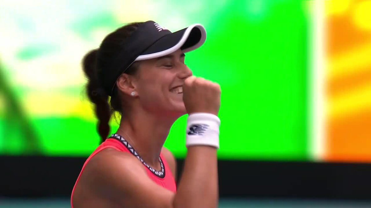 Sorana's MOMENT 🌟 Sorana Cirstea stuns No.2 seed Sabalenka to reach her second WTA 1000 semifinal! #MiamiOpen