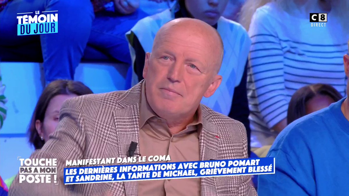 "Il n'est pas réveillé" Manifestant dans le coma à Saint-Soline : Les témoignages de la maman et la tante de Michael face à Bruno Pomart, ex-policier dans #TPMP !