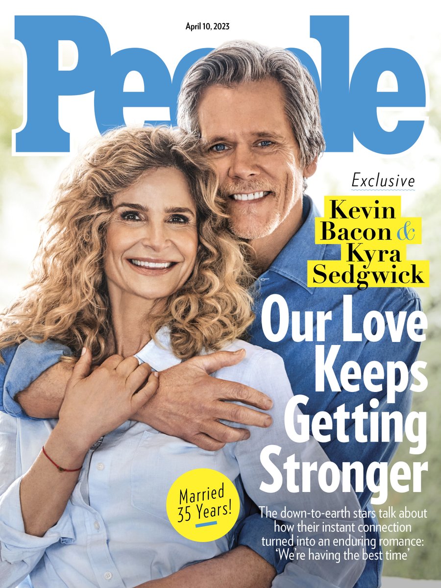 What a privilege it is to share this life together kyra sedgwick. Thanks People for talking to us about all things love, life, and #SpaceOddity in theaters this Friday. Check out our cover issue at the link and on newsstands Friday!