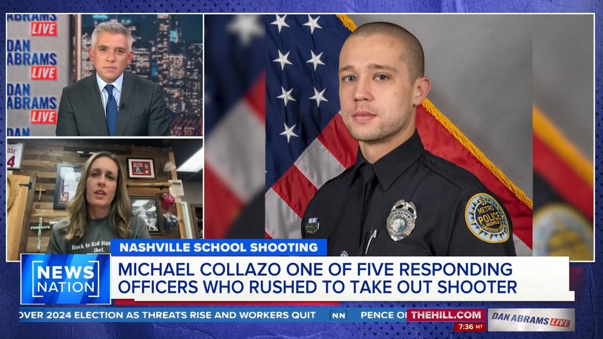 Thank you for coming on NewsNation with me tonight Deanna DeHart. Your brother Nashville Police Officer Michael Collazo is a hero.