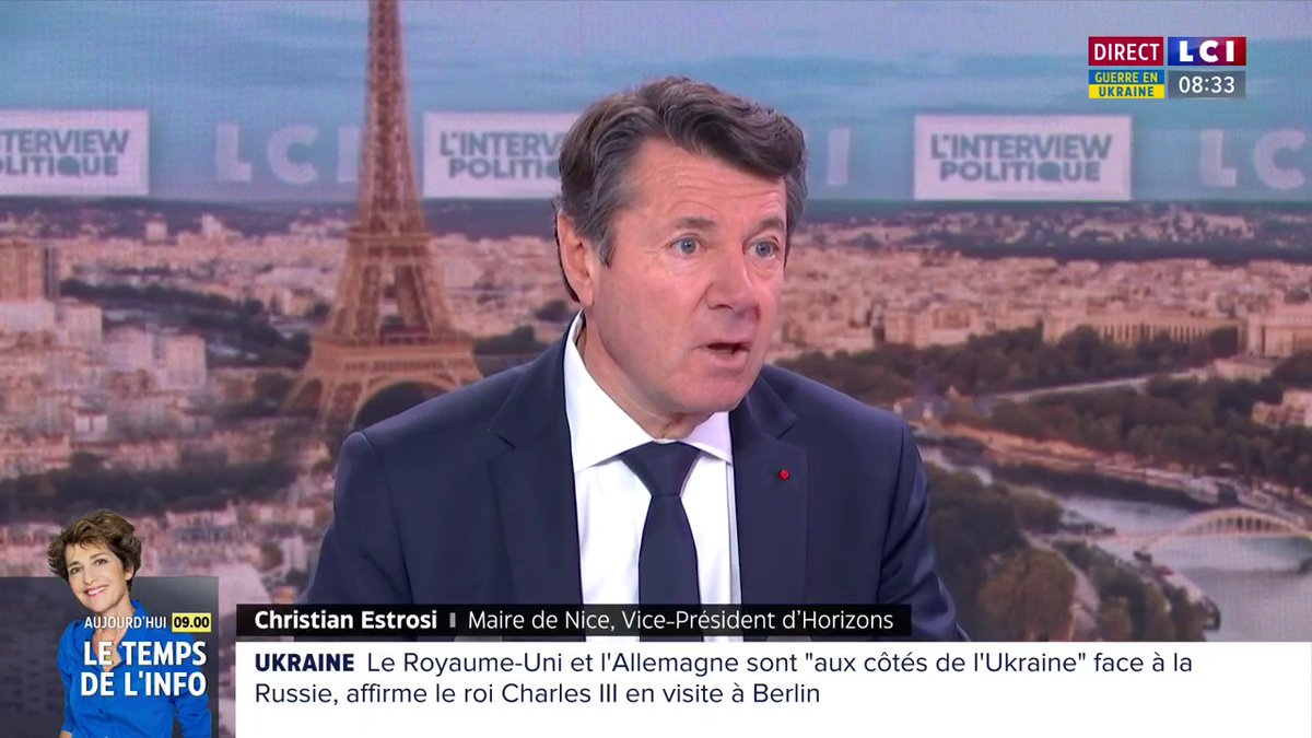 🔴🗣️ "JL.Mélenchon veut tout casser. Il refuse la légitimité du suffrage universel. C'est un dangereux personnage", lance Christian Estrosi (Christian Estrosi), vice-président d'Horizons ▶ #LesMatinsLCI | Adrien Gindre