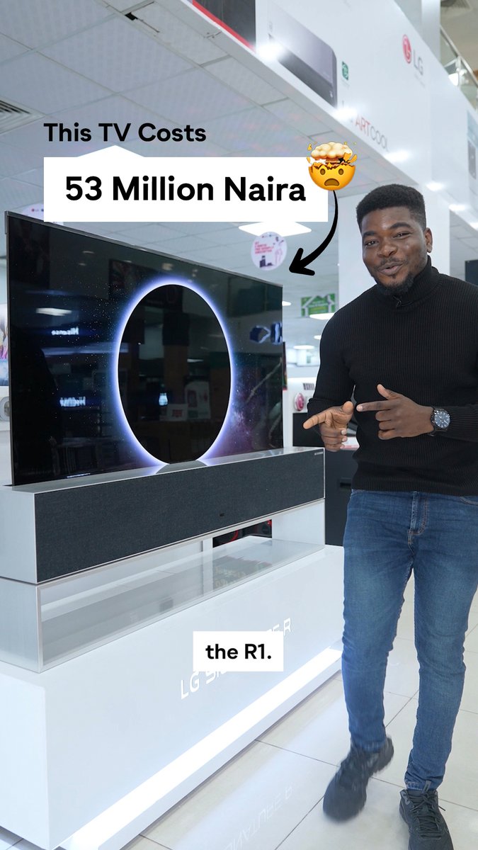 I tried the ₦53 Million Naira Rollable TV and…😯