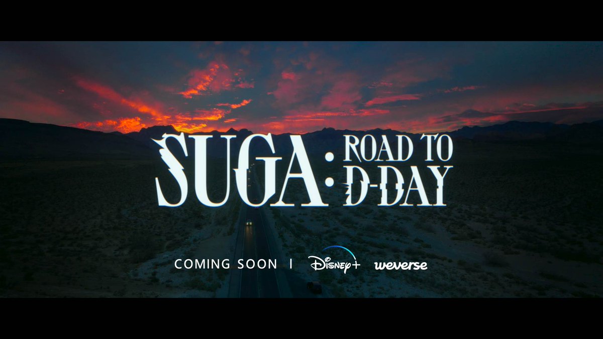 <SUGA: Road to D-DAY> Mood Teaser SUGA Documentary COMING SOON! 👉Available on Weverse & Disney+ globally soon! 👉위버스 & 디즈니+ 전세계 동시 공개 예정 #SUGA #슈가 #RoadToDDAY #로드투디데이