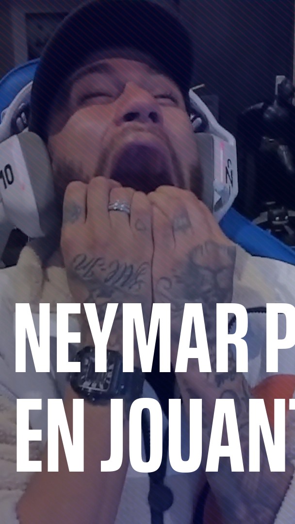 La réaction de Neymar après avoir perdu un million d'euros à la roulette en ligne