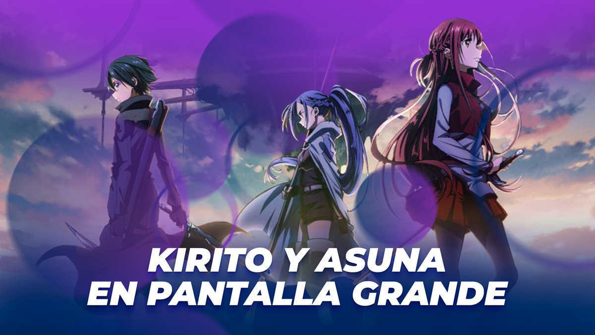 Ya puedes ver en nuestras salas #SwordArtOnline #Progressive #ScherzoOfDeepNight, acompaña a #Kirito y #Asuna en esta aventura. ⚔️