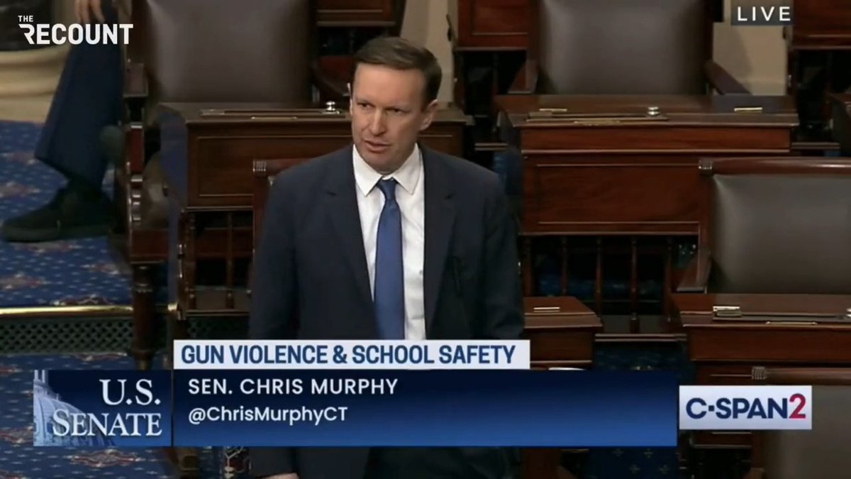 Sen. Chris Murphy (D-CT) responds to Sen. Ted Cruz (R-TX) blaming Democrats for inaction to prevent mass shootings: “Serious members of this body … negotiated a bill to save children’s lives … Sen. Cruz never expressed one iota of interest ... didn’t even sniff that room.”