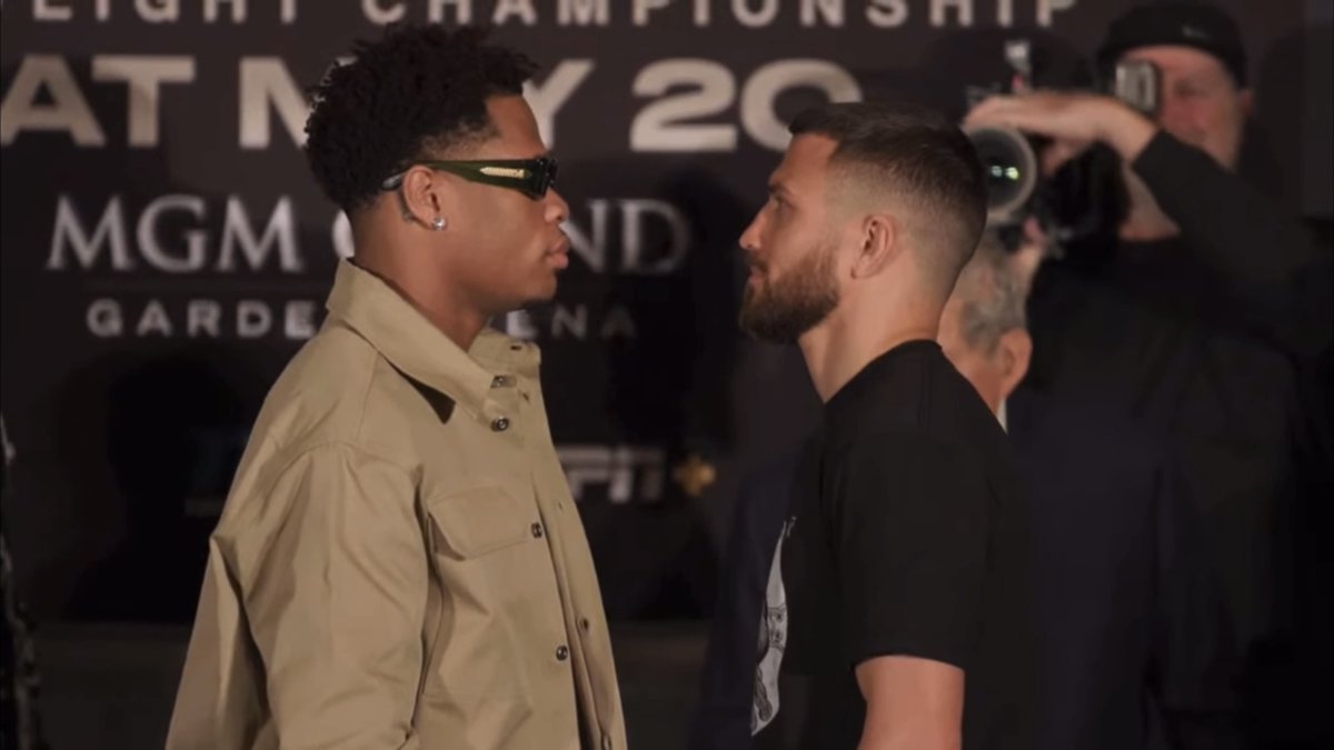 ‼️ Devin Haney vs Vasyl Lomachenko first face-off ahead of their fight on May 20th… [📽️ Top Rank Boxing]
