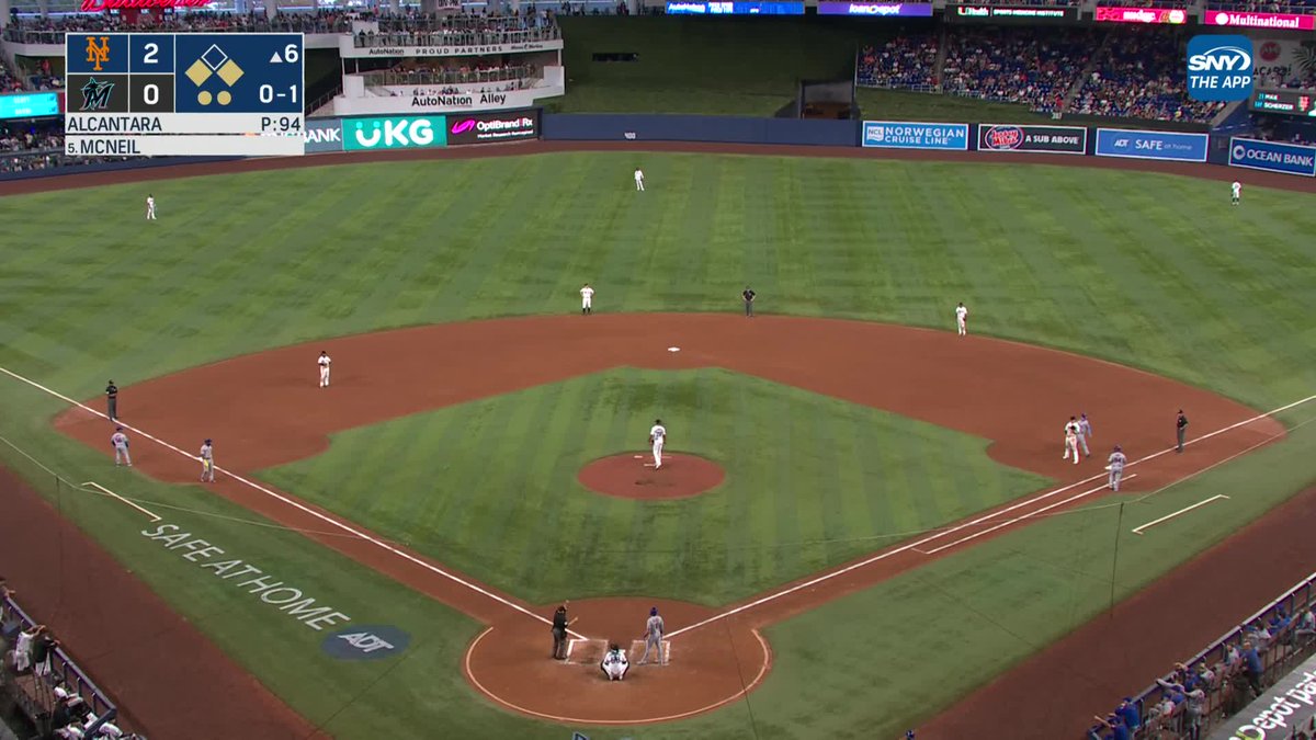 Jeff McNeil was given a strike because Pete Alonso took too long getting back to first base