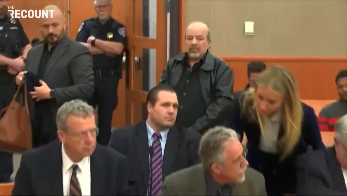 After a jury finds her not at fault, Gwyneth Paltrow appears to whisper “I wish you well” to Terry Sanderson, the man who sued her over a 2016 ski collision in Utah.