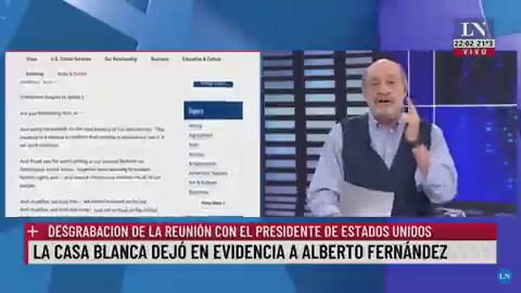 🔴 La Casa Blanca desmintió a Alberto Fernández. El Presidente afirmó que hablaron de "la herencia económica recibida" con Biden. Sin embargo, en la desgrabación oficial de la reunión no se mencionó el tema. 👉 En #ElDiarioDeLeuco por LN+.