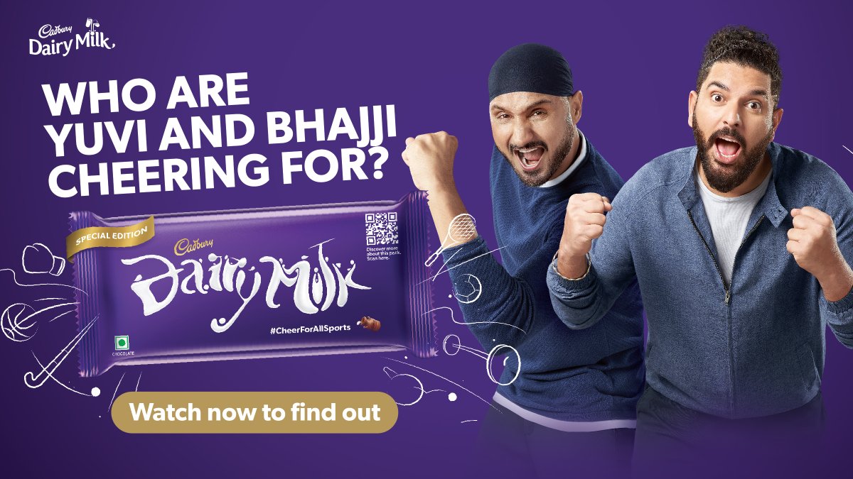 Let's cheer for every sport India plays. Because when a sport finds one billion fans behind it, there will be no stopping India. Visit to start participating in the happiness of India's sportspersons. #CheerForAllSports #CadburyDairyMilk