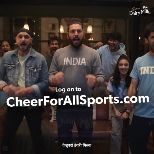 Yuvi & Bhajji are cheering loud and proud for India in all sports! Come join them on and show your support Live from special screens inside stadiums. Because when a sport finds a billion fans behind it, there will be no stopping India. #CadburyDairyMilk
