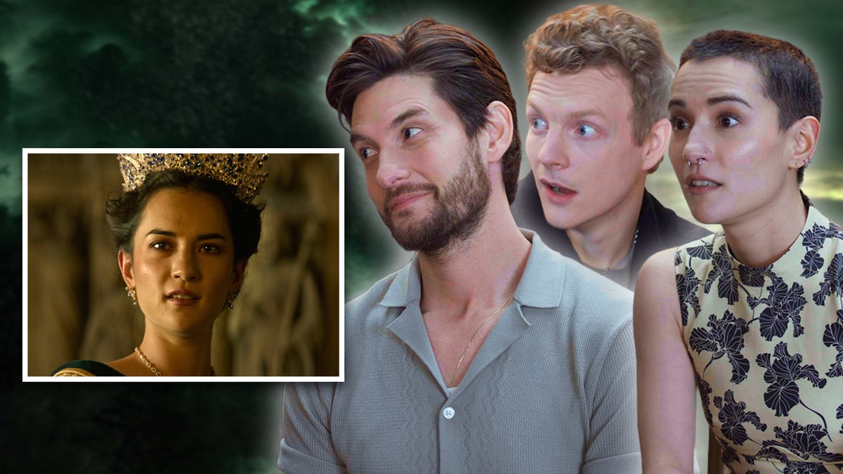 Jessie Mei Li, Patrick Gibson, and Ben Barnes watch THAT scene from the end of Shadow and Bone Season 2