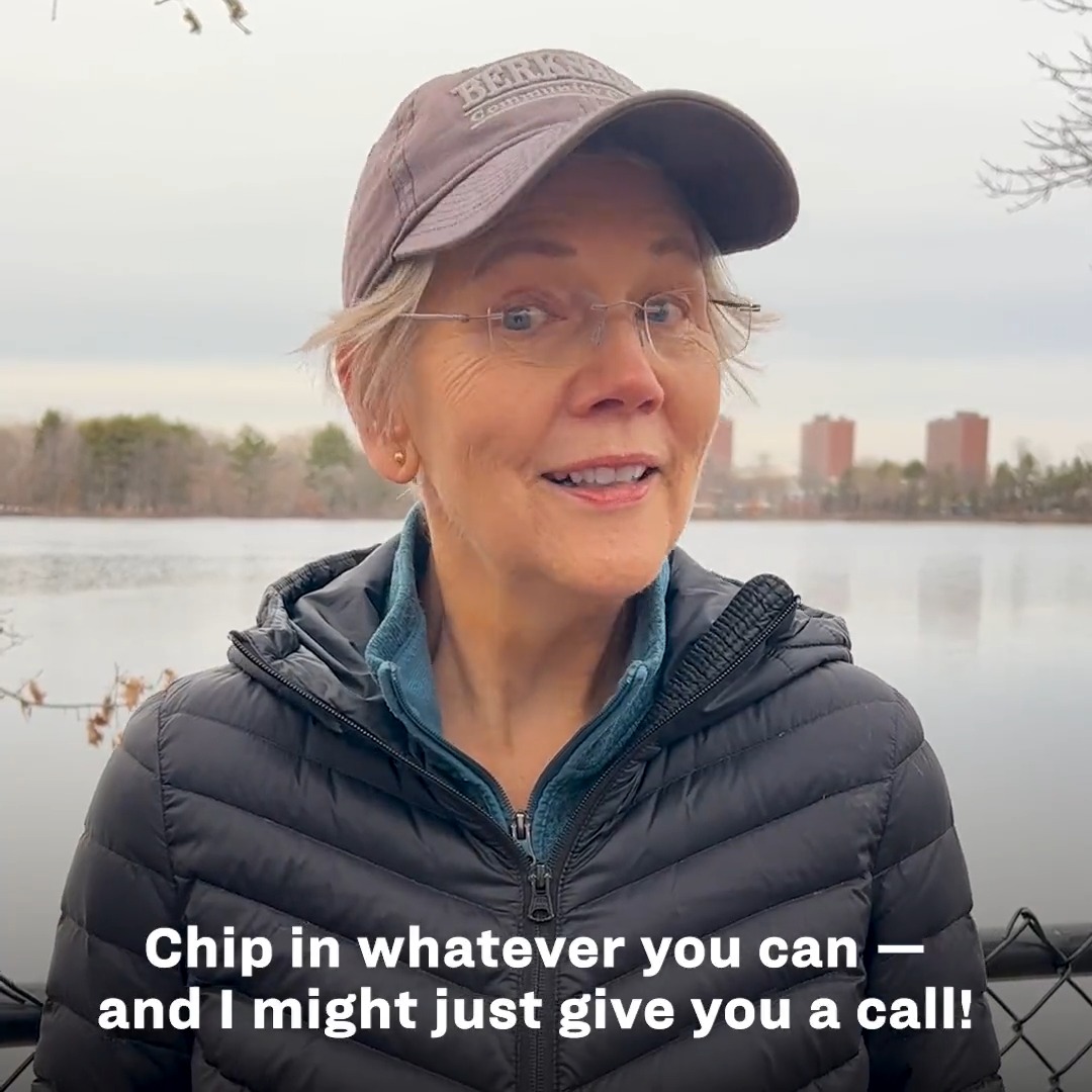I LOVE getting to speak with the people who make our grassroots campaign possible. Pitch in any amount, and I might call you to say thanks: