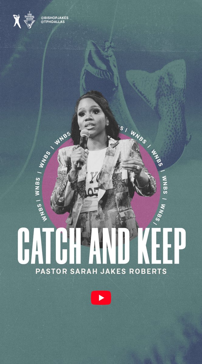 Just because what God has for you feels too big, doesn’t mean it actually is. God doesn’t give you things in hopes that you’ll lose them — He wants you to #CatchAndKeep! If you missed Sarah Jakes Roberts #WNBS message, catch it at #TPHDallas