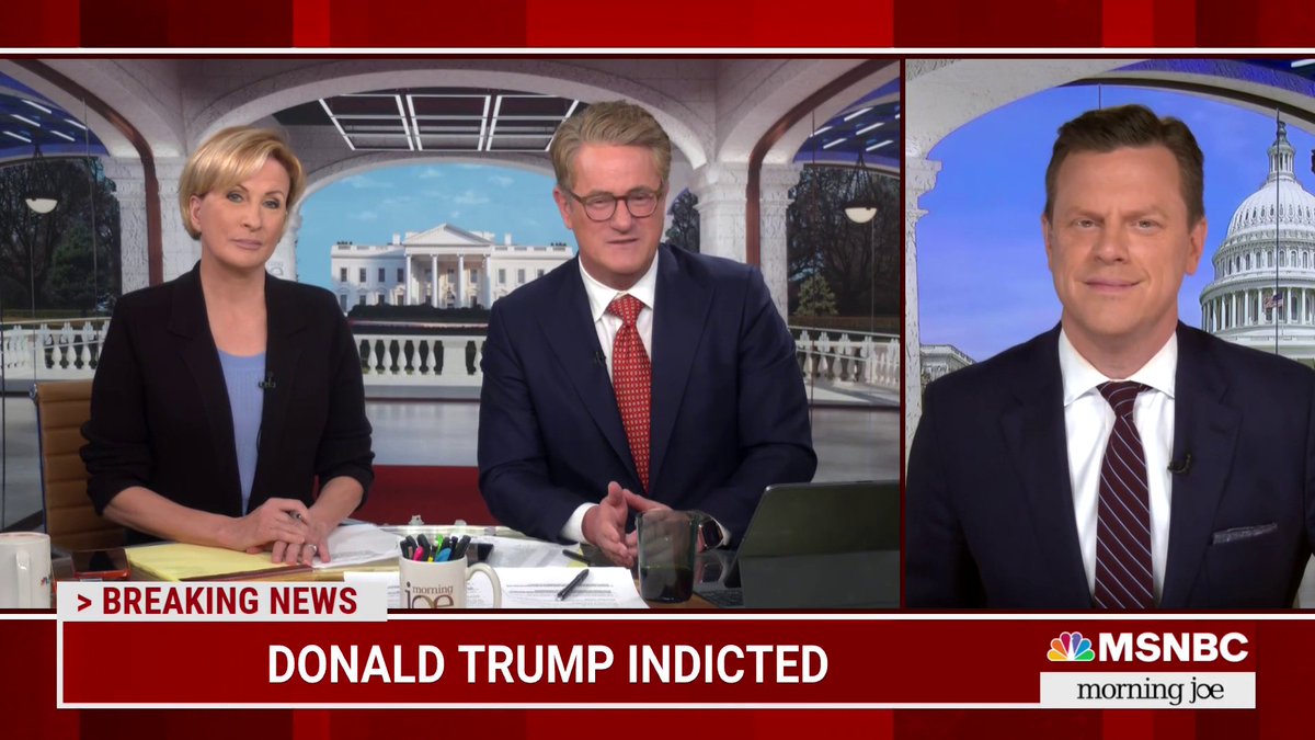 “Is he crying?": Morning Joe reacts to Sen. Lindsey Graham’s emotional outburst asking Fox viewers to donate following Donald Trump's indictment.