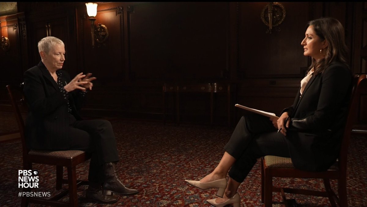 Joni Michell was awarded the Gershwin Prize for Popular Song earlier this month. Before that show, @IAmAmnaNawaz spoke with another musical legend — Minh Minh — as she prepared to honor Mitchell.
