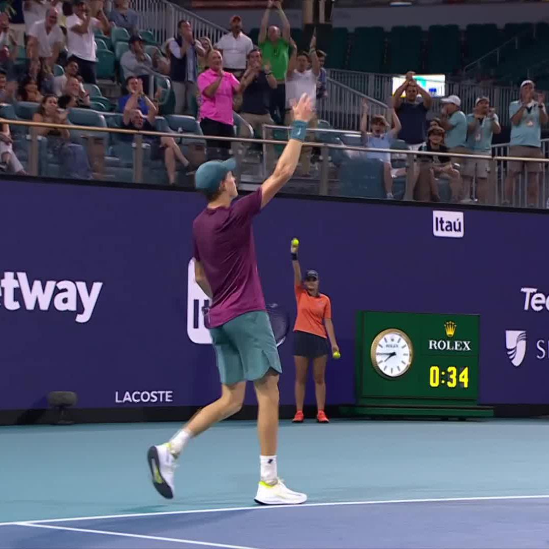 OUT. OF. THIS. WORLD. 🤯 Jannik Sinner Carlos Alcaraz #MiamiOpen