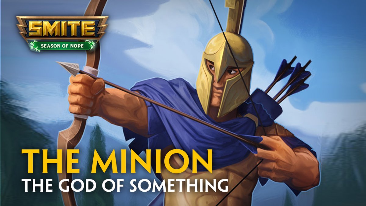 From their lane to the very heart of the Battleground, our newest God is ready to serve vengeance! Here's the god reveal for our ultimate underdog: The Minion, God of Something!