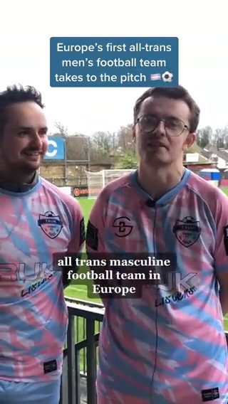 🏳️⚧️ TRUK United FC. is the first all trans masculine football team in Europe. ⚽ They made their match debut on Friday against supporters of Dulwich Hamlet FC to celebrate the inclusion of trans people in sports, marking Trans Day of Visibility #TDOV
