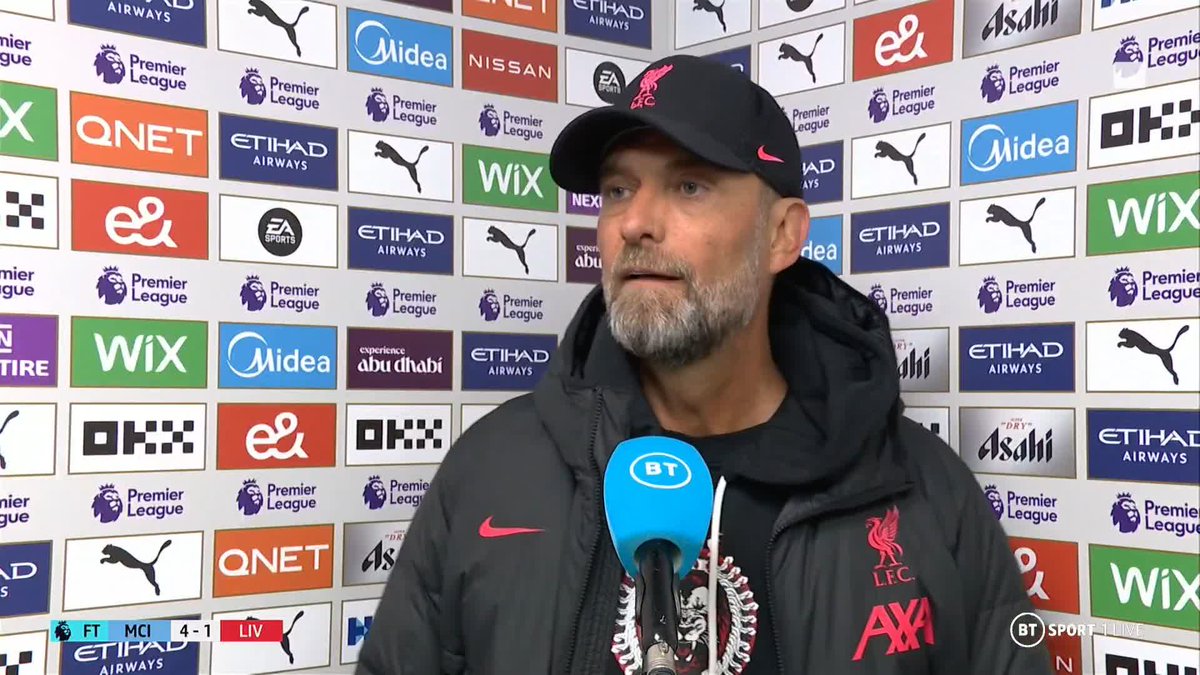 "There is nothing good to say about this game!" Jurgen Klopp struggles to explain his side's downfall following 4-1 loss to Man City... ๐ณ ๐๏ธ Des Kelly