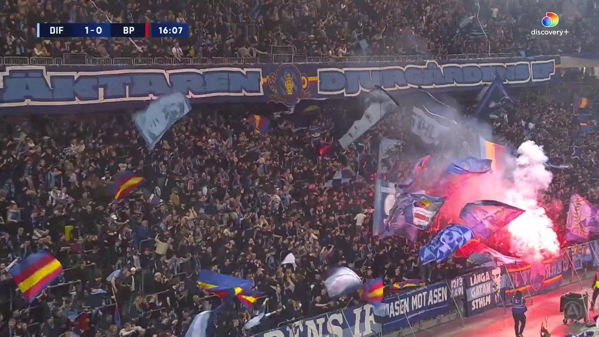 1-0 Djurgårdens IF! Hampus Finndell bröstar in bollen i öppet mål